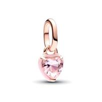 Pandora širdies pakabukas 14K rožinio aukso padengtas pakabukas Moteriški papuošalai Rožinis 783042C01 Shopping Bag