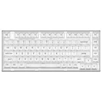 YUNZII X75 Mechanical Transparent Gasket Keyboard with RGB Gaming Compatible Jellyfish Hot-Swap Keyboard, Keycaps, Included, 75-Key Backlight, įvairiaspalvis