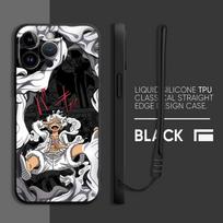 Phone Case for Apple iPhone 14 Pro 13 15 11 15Plus 12 16 7 8 XS XR 16Pro Max Soft Cover O-One Piece Luffy 5 Gear iPhone 14 Pro Max