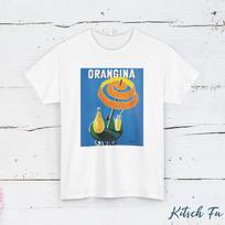 Villemot Orangina marškinėliai Retro prancūziško gazuoto gėrimo pop art rašto marškinėlių spauda moterims kasdienai trumpomis rankovėmis S