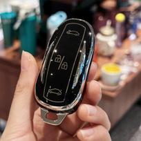 Raktų pakabuko dangtelis Raktų pakabukas Automobilio raktų pakabukas Tesla Model S Model 3 Model Y Model X Nuotolinio valdymo išmaniojo rakto apsauga Model 3 Y juoda