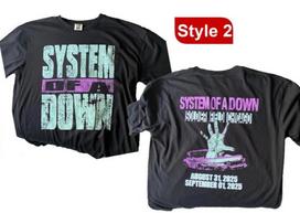 NAUJAS System of a Down Čikagos Išskirtinis 2025 pakartotinis spausdinimas T-shirt Unisex T-shirt M