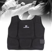Kvėpuojanti karatė liemenė boksui, viršutinės kūno apsauga, ideali kovos menams, galingi smūgiai ir 38cmx40cm black