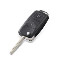 S 2/3Bnt Remote Flip Folding Car Key Shell Case For Vw Volkswagen Golf 4 5 Passat B5 B6 Polo Touran Jetta Seat Skoda 2 Buttons With Blade