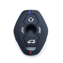 Prabangus silikoninis automobilio rakto pultelio laikiklis dėklas korpusas Bmw E46 E39 E53 X5 X3 E83 X3 7 5 3 330I serijoms Fob priedai