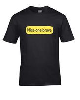 Nice one bruva rave scene meme mens gift tshirt 80s90s 2XL