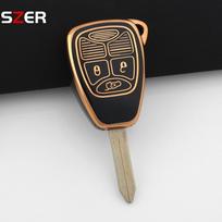 Tpu Car Key Case For Dodge Avenger Caliber For Jeep Patriot Cherokee Compass For Chrysler Pacifica 300C Voyager Cover Holder