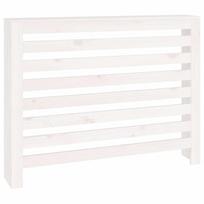 Radiator Cover in White 108.5 x 19 x 84 cm Solid Pine Wood