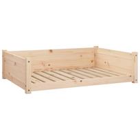 Dog Bed 95.5 x 65.5 x 28 cm Solid Pine Wood