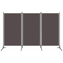 vidaXL 3 Piece Room Divider Anthracite 260x180 cm