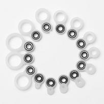 Fishing Tools Tip Repair Kit O Ring Silicone Ring Fishing Line Guide Fishing Rod Wire Ceramic Ring 14pcs