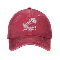 Artemis II Launch to The Moon Unisex Women Baseball Cap Launch Mission Distressed Denim Washed Hats Cap Retro Outdoor Gift Snapback Adjustable