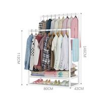 B-80 Double Rod Floor-Standing Clothes Rack with Strong Load Capacity Contact customer service for bulk/trade orders balta