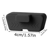 Car OBD2 Interface OBD Dust Cover Silicone Protective Sleeve DVR Diagnosis Clogging Caps Waterproof Silicone Cover For Most Cars