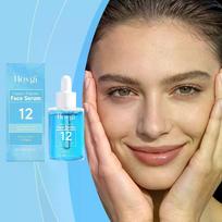 Copper Peptide Face Serum, Anti-Aging with Hyaluronic Acid, Collagen, GHK-Cu, 12 Multi-Peptide for Fine Lines, Firming, Skin Elasticity, Hydrating 1PCS