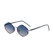 Metal Frame Polygon Sunglasses Hexagon Shades Eyewear Fashion Sun Glasses  Travel Style G