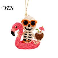 Polished Millet Beads 3D Beaded Animal Kit, Cute Tiny Highland Cow Beading Kit with Colorful Detailed Bead Embroidery And Instructions, Handmade