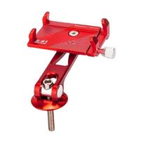 Mountain Bike Phone Mount Stand Aluminum Alloys Bicycles Phone Holder Universal Bicycles Stem Caps Phone Brackets raudona