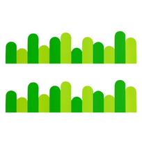 2pcs/set 3D EVA Foam Kindergarten Wall Layout Long Fence Craft Environmental Creation Classroom Wall Stickers New Design