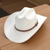 Classic Western Cowboy Hat For Adults Roll Up Fedora With Leather Belt Buckle One Size balta