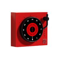 Vinyl Record Design Kitchen Cooking Timer 60 Minutes Children Study Timer Baking Reminder  Exercise raudona