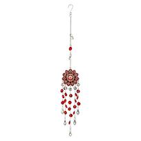Crystal Suncatcher Crystal Wind Chimes Hanging Suncatcher Crystal Hanging Decor Window Suncatcher for Garden Home Wedding Decor raudona