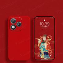 Luxury Case For Honor 400 Lite Cover Honor 400 Lite Fundas Coque Soft Liquid Silicone TPU Phone Case Honor 400 Lite HONOR 400 Lite raudona