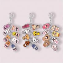 3pc Stray Kids SKZOO 8-in-1 Keychain-Wolf Chan Leebit Dwaekki Jiniret Han Quokka BbokAri PuppyM FoxI.Ny Multi Pendant KeyRing Kpop Bag Charm STAY Gift 3pcs