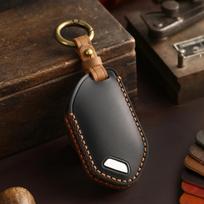 NCUD9 3 4 5 6 7 8 9 Bottons New Smart Remote Key Leather Car Key Case Cover for 2024 Kia Carnival EV9 Picanto GT Line Car Accessories (black,8 Bottons) juoda