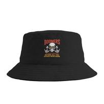Boomers The Badass Generation Bucket Hat Spring  Funny Fisherman Hats For Couple Foldable Hunting Caps Hawaii Graphic Sun Hats One Size