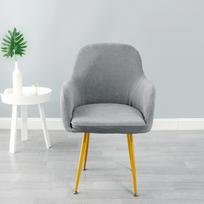 Chair Covers for Wedding/Dining Room Office Spandex Soft Stretch Elastic Seat pilka spalva