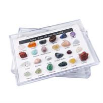 Christmas Advent Calendar Mineral Crystal Gemstones Collection Box 24 Days Countdown Calendar Crystal Stone Gift Box for Kids AS SHOW