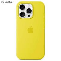 Dėklas iPhone 16 Pro su Magsafe, skysto silikono galinis dangtelis su indukcine funkcija_fosm juoda