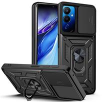 Shockproof Armor Case For Tecno Pova 4 3 2 Neo Windows Slide Camera Lens Protection Ring Stand Holder Cover For Infinix InfinixHot 12 20 4G Phone Case Infinix Hot 20 4G juoda