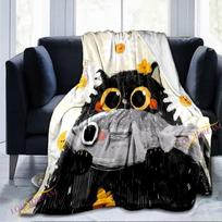 Animacinio filmo mielo katės rašto antklodė šilta antklodė Super minkšta flanelinė antklodė pliušinė lovos antklodė suaugusiems ir vaikams lovai arba sofai 75x90cm