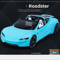 1/24 Scale Roadster Diecast automobilio modelio žaislas, patraukiama atgal žaislinė transporto priemonė su garsu ir šviesa vaikams, mažiems berniukams, mergaitėms, dovanų kolekcija 1/24-19.7x8x5.3 cm mėlyna