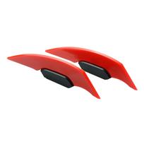 1 pora universalaus motociklo sparno aerodinaminio spoilerio sparno su lipniu motociklo dekoravimo lipduku motociklui raudona