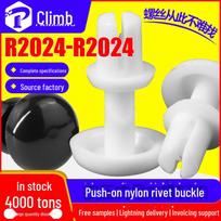 R-Type Nylon Push-On Rivet for PC Board, Plastic Expansion Rivet R3/R4/R5/R6 R2024 White