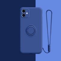 Dėklas Xiaomi Redmi Note 13 12 Pro Plus 5G su žiedu laikikliu ir atlenkiamu stovu, silikoninis dėklas Redmi Note 12S 11S 10S 9S 8T 9 10 11 Pro dangtelis Redmi Note 13 Pro 5G mėlyna