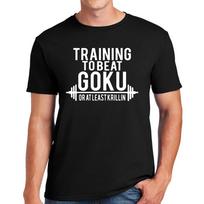 TRAINING TO BEAT GOKU | FUNNY | NOVELTY | JOKE | MEN'S T-shirt TEE TOP S