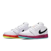 Air Jordan 1 Low GS Multi-Color Retro Sneakers CV9548-100 EU 37.5 juoda/balta