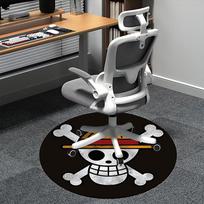 Vienas Gabalas, Šiaudų Skrybėlių Piratai Kėdės kilimėlis Apvalus kilimas Biuro kilimas, Skalbiamas mašinoje, Neslystantis, Tinka svetainėms, Miegamiesiems 80cm