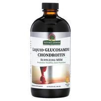 Nature's Answer, Skystas gliukozaminas chondroitinas, Apelsinų skonio, 16 fl oz (480 ml)
