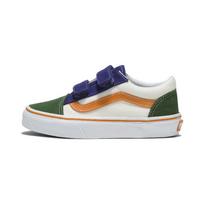 Vans Old Skool V Low Top Sneakers Kids White Green VN0A38HD6GL 32.5