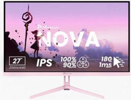 Arozzi | Nova | 27 " | IPS | QHD | 16:9 | 180 Hz | 1 ms | 2560 x 1440 pixels | 350 cd/m² | HDMI ports quantity 2 | Pink AZ-NO-27T2K180-PNK | 850054766892