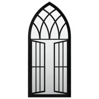 Garden Mirror Black 100 x 45 cm Iron