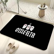 O-Omerta S-Store Logo Room Mats Cheaper Anti-slip Modern Living Room Balcony Printed Household Carpets 40cm x 60cm
