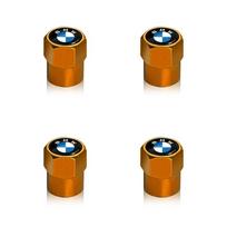 4pcs Hexagonal valve anti-theft and dust-proof automotive parts For BMW 520d 520i 523i 525i 525d 530i 530d 535i 535d 540i 545i oranžinė