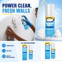 Foaming Wall Cleaner 100ml Suitable for Painted Walls Doors Baseboards Cabinets Removes Dirt Stains and Residue Without Damaging Finishes One Size