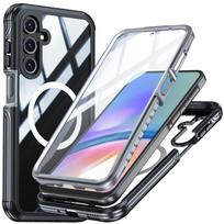 Samsung A16 Mobile Phone Case Transparent 360 All-inclusive Anti-drop, Shock-absorbing and Scratch-proof Magnetic Wireless Charging Protective Case A16 juoda